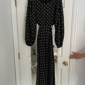 ASTR Black Polka Dot Dress